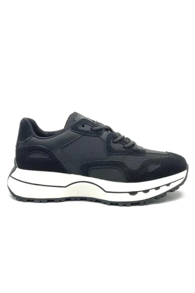 Lufian Graham Sneaker Erkek Deri Ayakkabı Siyah 111230268 ürün görseli 1