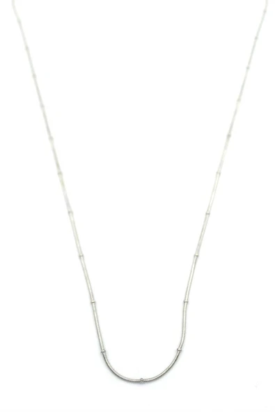 Toplu Yılan Zincir - 60cm - Gümüş ürün görseli 1