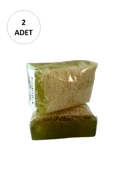 2 Adet Doğal Kabak Lifli Kükürt Sabunu ürün görseli 1