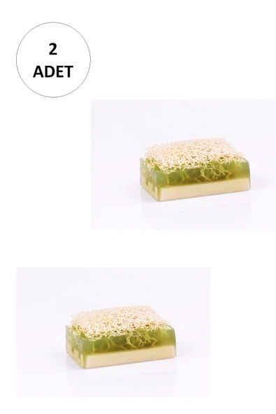 2 Adet Doğal Kabak Lifli Çay Ağacı Sabunu ürün görseli 1