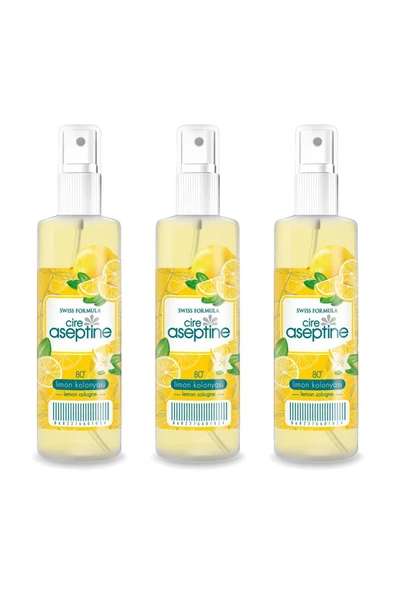 3 Adet Limon Kolonyası  Ev Ofis Pratik Kullanım Sprey 100ml ürün görseli 1