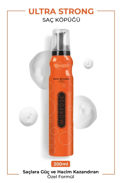 Ultra Strong Saç Köpük 200 ML - Ultra Güçlü Tutuş - mrfs ürün görseli 1