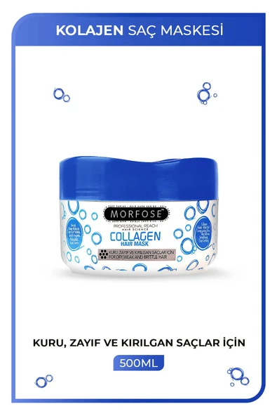 Kolajen Saç Maskesi 500 ML - Zayıf ve Kırılgan Saçlar İçin - mrfs ürün görseli 1