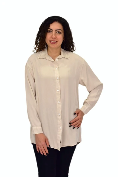 Kadın Uzun Kol Gömlek BGL-ST04647 - Resim 2