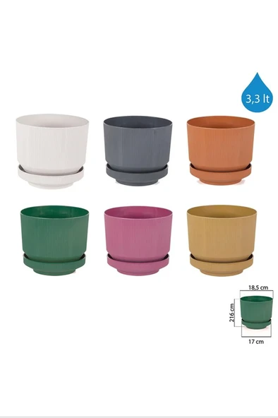 3No Saksı 3.3Lt 1 Adet Royaleks-S282 ürün görseli 1