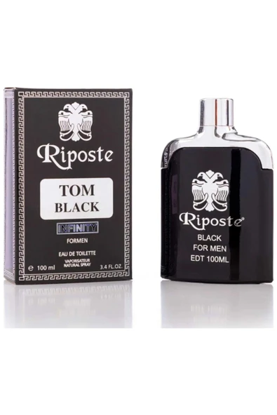 Riposte 24 Saat Etkili Erkek Parfüm - Tom Black - For Men 100 Ml ürün görseli 1
