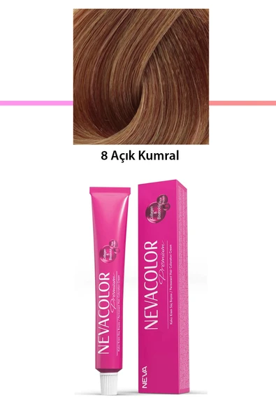 Premium 8 Açık Kumral - Kalıcı Krem Saç Boyası 50 g Tüp ürün görseli 1
