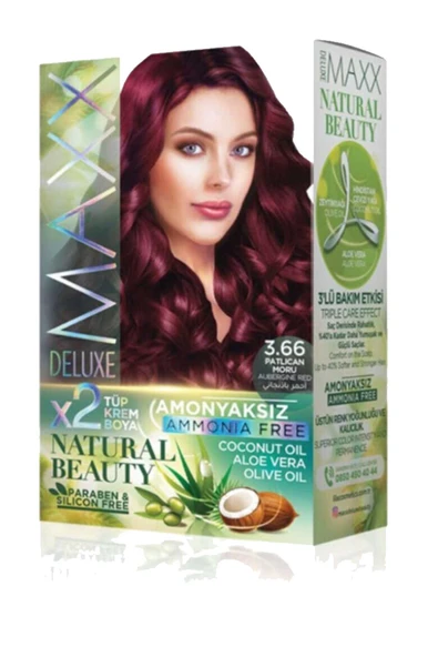 Natural Beauty Amonyaksız Saç Boyası 3.66 Patlıcan Moru ürün görseli 1