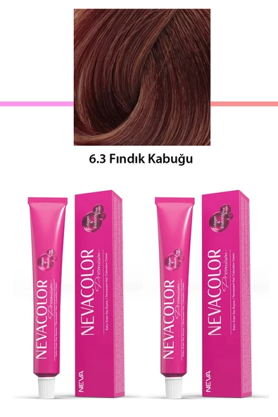 2 li Set Premium 6.3 Fındık Kabuğu - Kalıcı Krem Saç Boyası 2 X 50 g Tüp ürün görseli 1