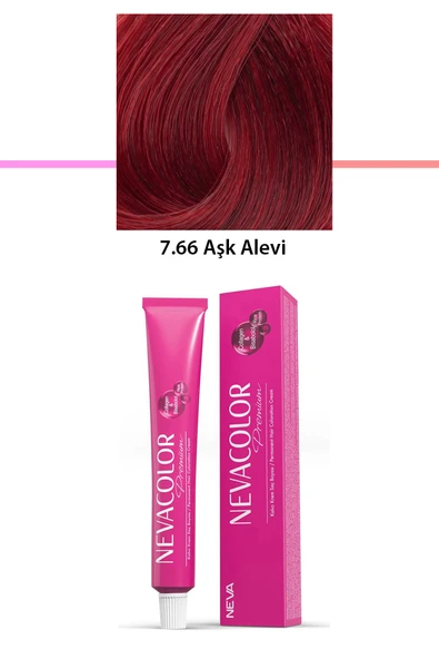 Premium 7.66 Aşk Alevi - Kalıcı Krem Saç Boyası 50 g Tüp ürün görseli 1