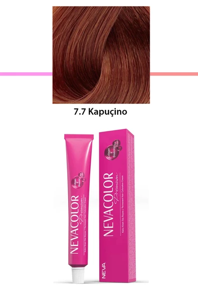 Premium 7.7 Kapuçino - Kalıcı Krem Saç Boyası 50 g Tüp ürün görseli 1