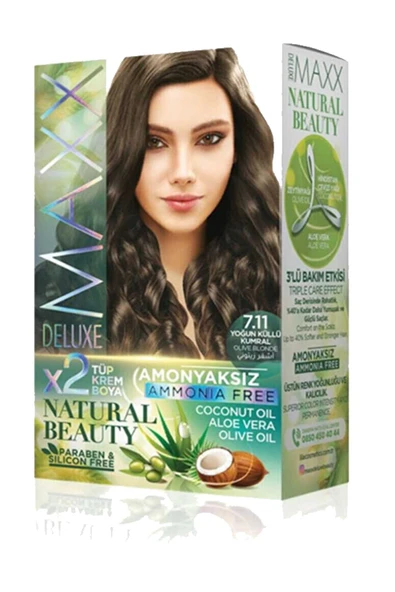 Natural Beauty Amonyaksız Saç Boyası 7.11 Yoğun Küllü Kumral ürün görseli 1