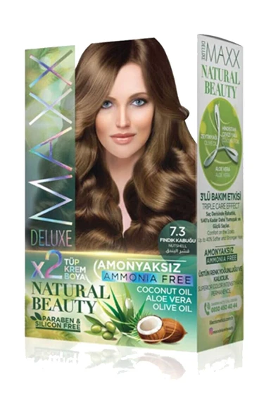 Natural Beauty Amonyaksız Saç Boyası 7.3 Fındık Kabuğu ürün görseli 1