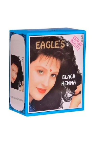 Eagle's Orijinal Hint Kınası Saç Boyası Siyah - Black Henna ürün görseli 1