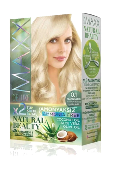 Natural Beauty Amonyaksız Saç Boyası 0.1 Platin Sarısı ürün görseli 1