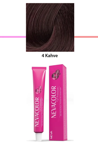 Premium 4 Kahve - Kalıcı Krem Saç Boyası 50 g Tüp ürün görseli 1