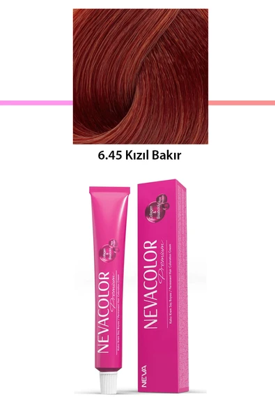 Premium 6.45 Kızıl Bakır - Kalıcı Krem Saç Boyası 50 g Tüp ürün görseli 1
