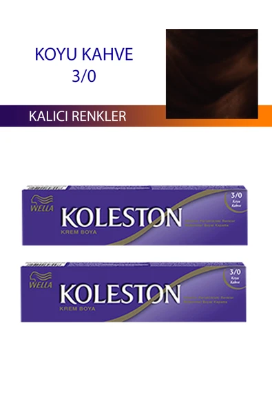 2 Adet Single Tüp Boya Saç Boyası Koyu Kahve 3/0 ürün görseli 1