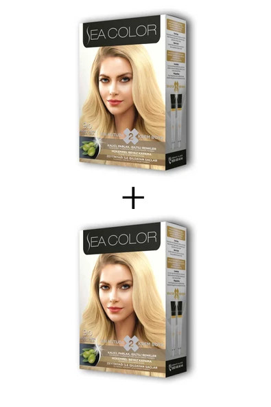 2X2 Tüp Krem Saç Boyası Seti Buğday Sarısı No:9.0 ürün görseli 1