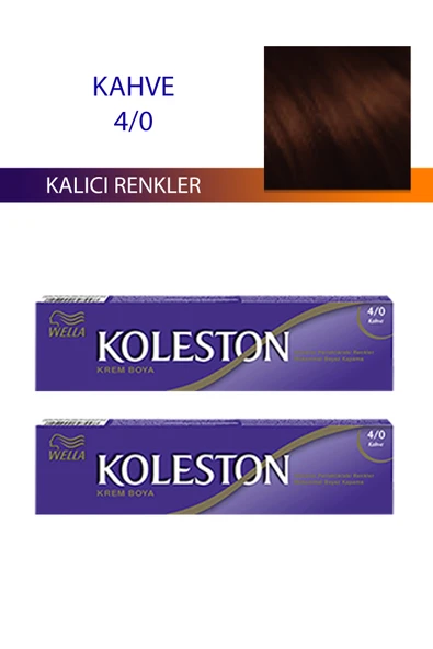 2 Adet Single Tüp Boya Saç Boyası Kahve 4/0 ürün görseli 1