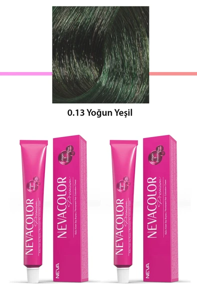 2 li Set Premium 0.13 Yoğun Yeşil - Kalıcı Krem Saç Boyası 2 X 50 g Tüp ürün görseli 1
