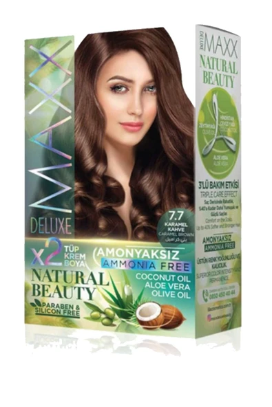 Natural Beauty Amonyaksız Saç Boyası 7.7 Karamel Kahve ürün görseli 1