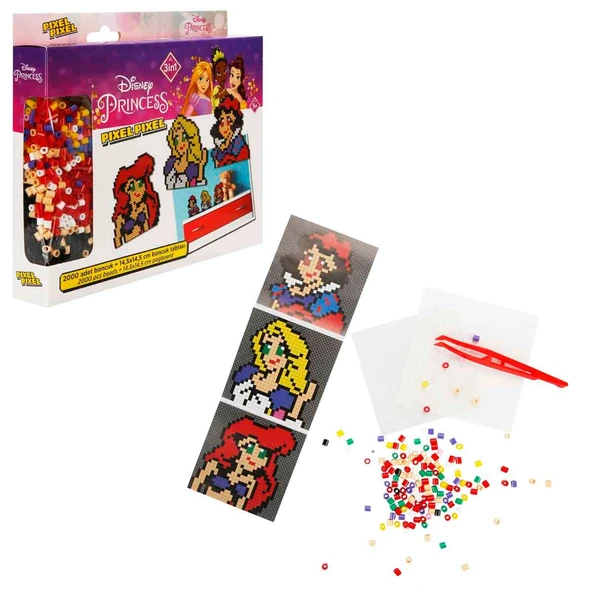 Disney Princess 3in1 Pixel Pixel Boncuk Aktivite ve Oyuncak Seti ürün görseli 1