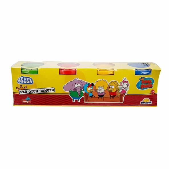Crafy Kral Şakir 4'lü Oyun Hamuru 560 g ürün görseli 1