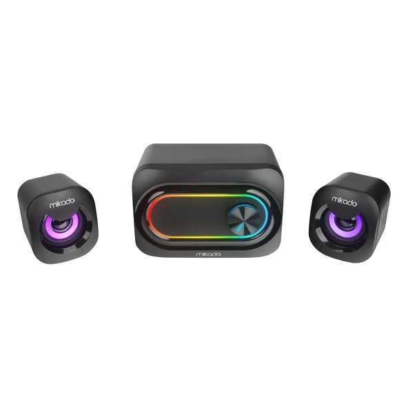 Mikado MD-511 5W+3W×2 USB RGB Ledli 2.1 Gaming Speaker Hoparlör ürün görseli 1