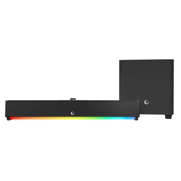 Rampage RM-1 SoundWave Plus Siyah Total 64W 16V/4.06A BT+USB+AUX+TF Kartlı Gaming Soundbar Speaker ürün görseli 1