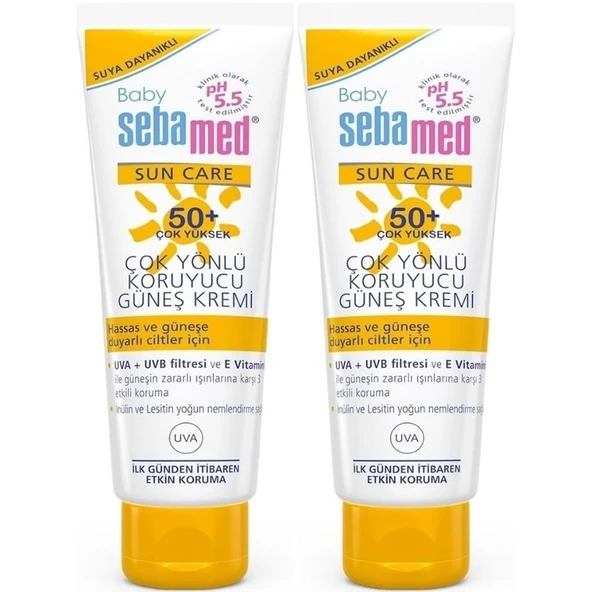 Sebamed Baby Sun Care Güneş Kremi 75ML 50+ Çok Yüksek Faktör Çoçuk (2 Li Set) ürün görseli 1