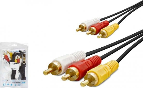 Hadron HD4620 Kablo 3rca To 3rca 10MT ürün görseli 1
