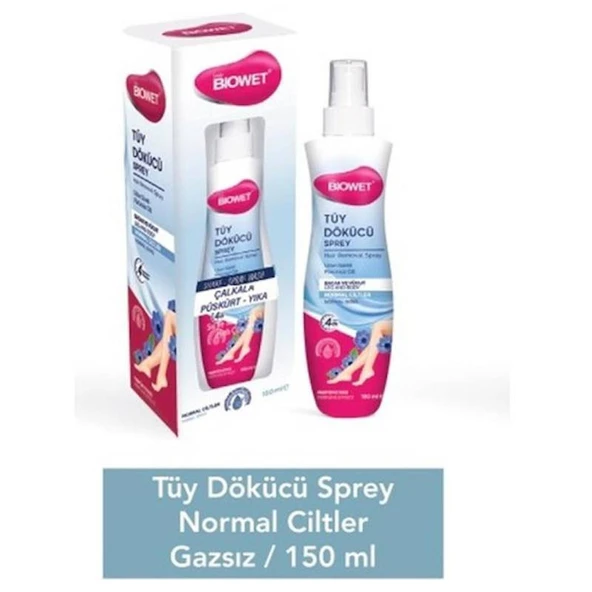 Biowet Tuy Dokucu Bıowet Normal Cıltler Gazsız Sprey 150 ml ürün görseli 1