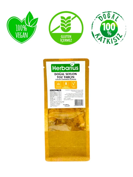 Herbarius Doğal Seylon Toz Tarçın 100 gr ürün görseli 1