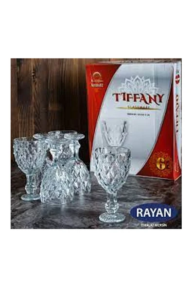 Tiffany 6'lı Lüx Ayaklı Bardak Royaleks-82628 ürün görseli 1