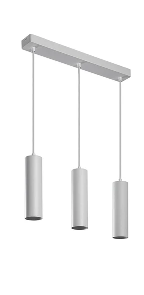 MYLİGHTS beyaz  os-ram led ampullü beyaz metal sıralı led avize masa üstü üçlü led 3000k ürün görseli 1