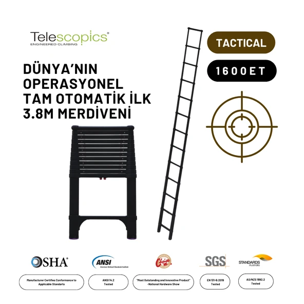 3.8m Taktik Amaçlı Tam Otomatik Teleskopik Merdiven ürün görseli 1