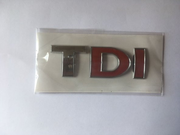 VOLKSWAGEN TDİ BAGAJ YAZISI ÇİFT KIRMIZI 3B0853675AC ürün görseli 1