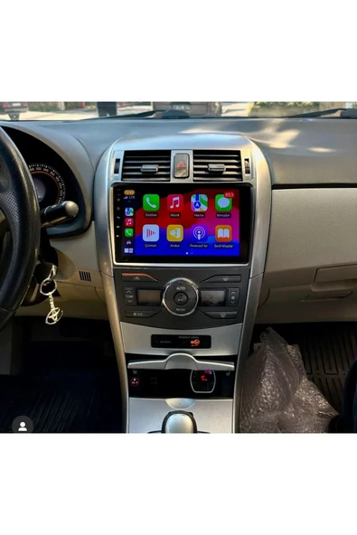 TOYOTA COROLLA (2007-2011)-9''ANDROİD GERÇEK 2+32 GB / 4 ÇEKİRDEK 1.6Ghz / WIFI 5.0Ghz / BT 5.4-KABLOSUZ CARPLAY-AHD HD GERİ GÖRÜŞ KAMERA HEDİYE ürün görseli 1