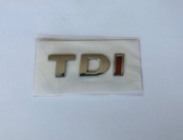 VOLKSWAGEN TDİ BAGAJ YAZISI TEK KIRMIZI YENİ MODEL 1K9853675M ürün görseli 1