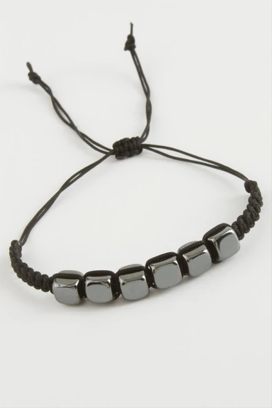 Küp Hematit Doğal Taş Bileklik - Resim 2