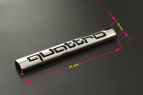AUDI QUATTRO YAZI-LOGO 4B0853737D 2ZZ ürün görseli 1