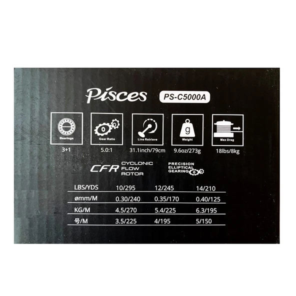 Okuma Pisces PS-C5000A 3+1BB Olta Makinesi - Resim 2