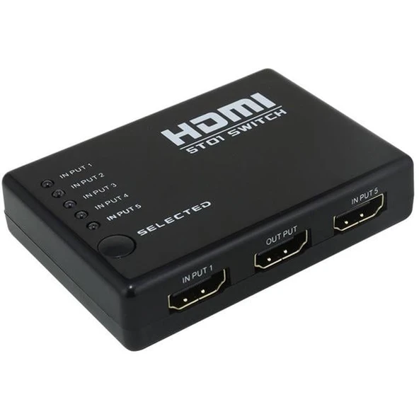 Powermaster 5 Giriş 1 Çıkış HDMI Switch - Resim 3