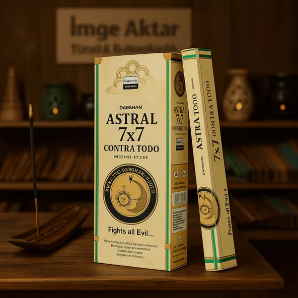 Darshan Astral 7x7 Çubuk Tütsü (20'li Paket) - Mistik ve Güçlü ürün görseli 1