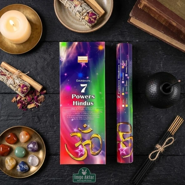 Darshan 7 Powers Hindus Çubuk Tütsü (20'li Paket) - Mistik 7 Güç ürün görseli 1
