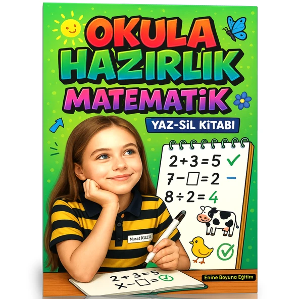 Okula Hazırlık Matematik YAZ-SİL Kitabı (5-9 Yaş) ürün görseli 1