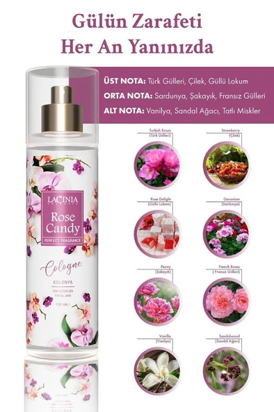 Lacinia KOLONYA - ROSE CANDY 150 ml - Resim 3