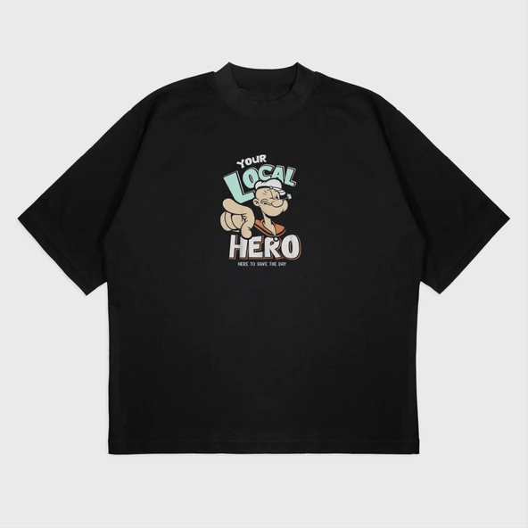 "Your Local Hero" UNİSEX T-SHIRT ürün görseli 1