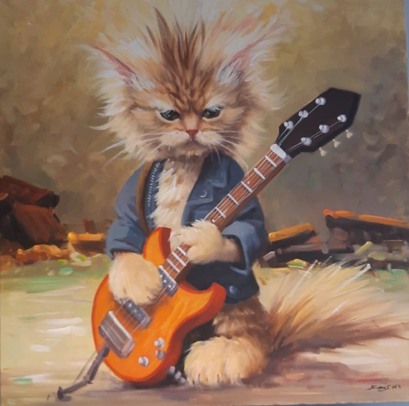 GİTARİS KEDİ ürün görseli 1